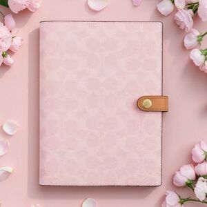 Coach Signature Canvas Notebook